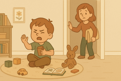 Un enfant qui refuse de changer d’activité
