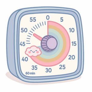 Minuterie visuelle de 60 minutes