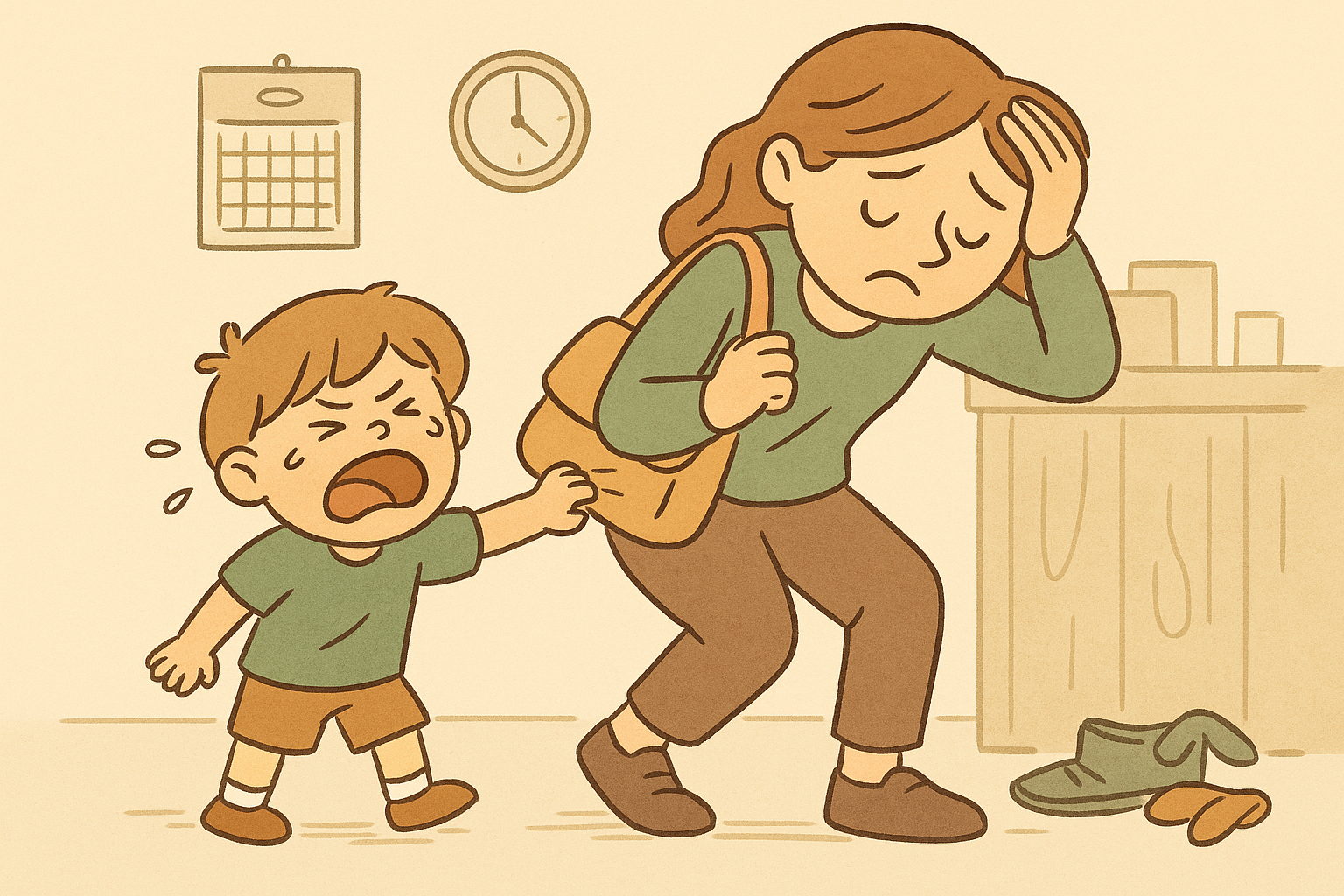 Enfant qui s'impatiente