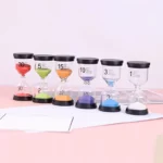 Lot de 6 sabliers colorés P'tiTemps– Pour apprendre à gérer le temps en s’amusant (1 à 30 min)